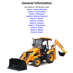 JCB instrukcje napraw + schematy + DTR: JCB 2DX BSIII - instrukcja naprawy